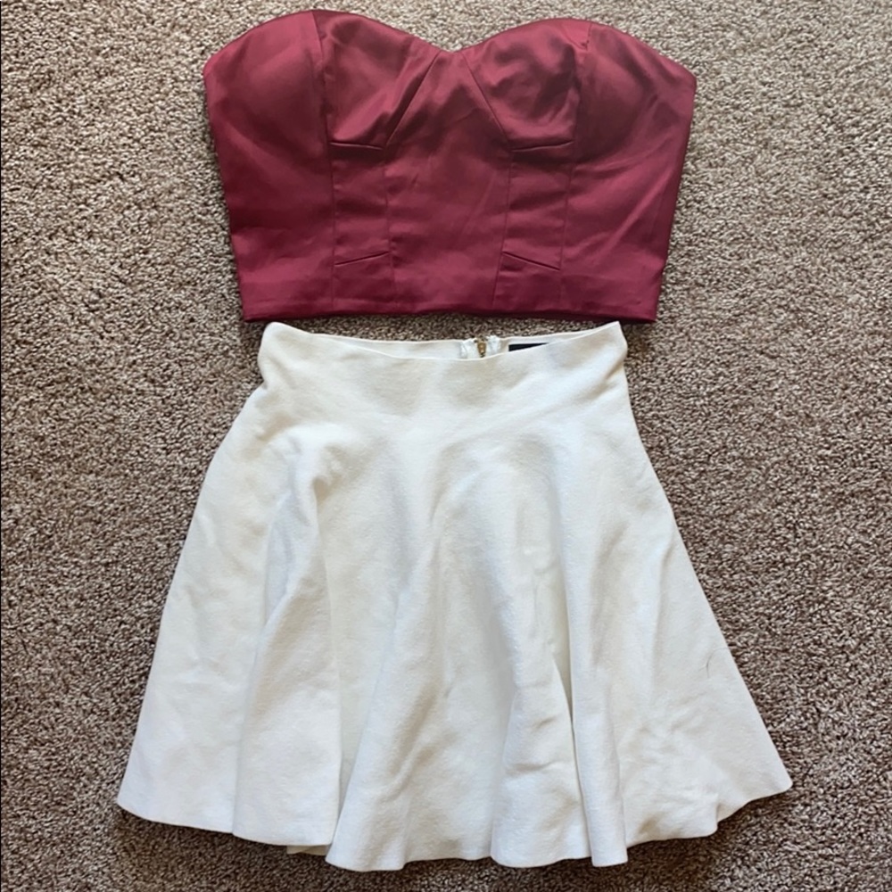 Hot Miami Styles white skater skirt